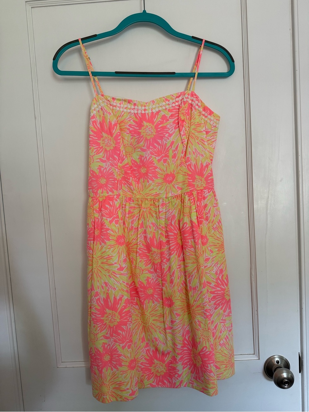 Lilly Pulitzer Pink & Yellow Floral Bethany Dress